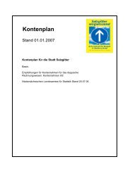 Kontenplan - Stadt Salzgitter