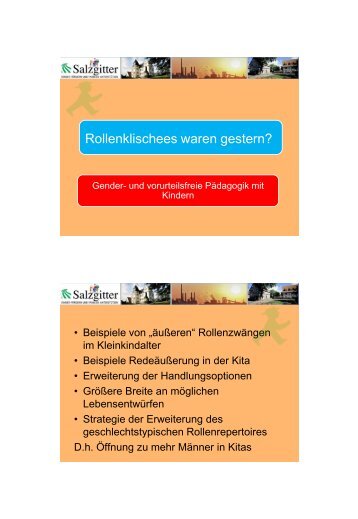 Workshop Gender- und vorurteilsfreie Pädagogik mit Kindern