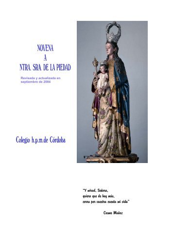 Novena a la Virgen Piedad.pdf - Congregación Hijas del Patrocinio ...