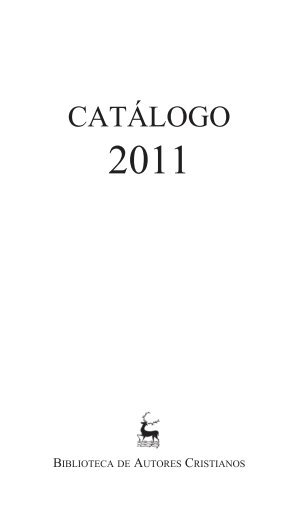 CATÁLOGO - Biblioteca de Autores Cristianos