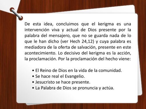 El kerigma desde la Biblia