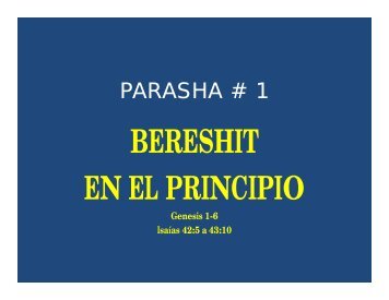 BERESHIT EN EL PRINCIPIO - Desde el monte de Efraim