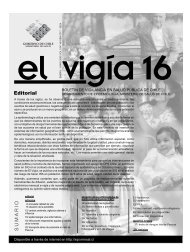 El Vigia Nº 16 - Departamento de Epidemiología - Ministerio de Salud