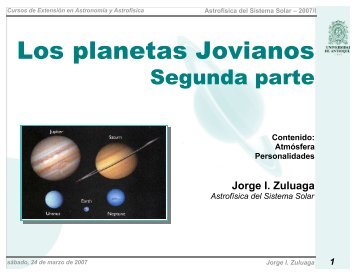 Los planetas Jovianos