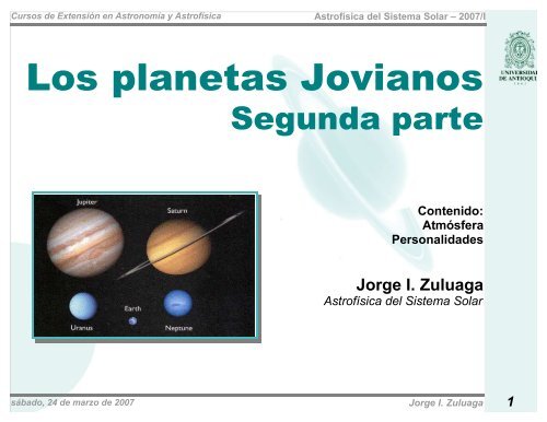 Los planetas Jovianos