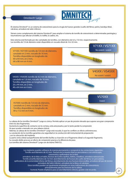 CATÁLOGO DE PRODUCTOS - Biotech ortho