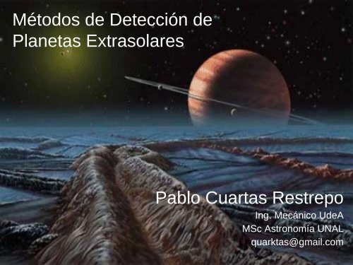 Métodos de Detección de Planetas Extrasolares