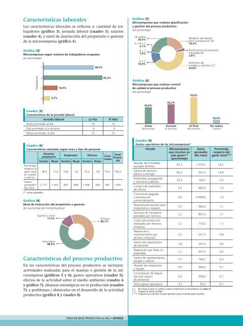 Joyería - Informe sobre Desarrollo Humano en Bolivia - (PNUD).