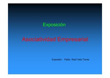 Asociatividad Empresarial
