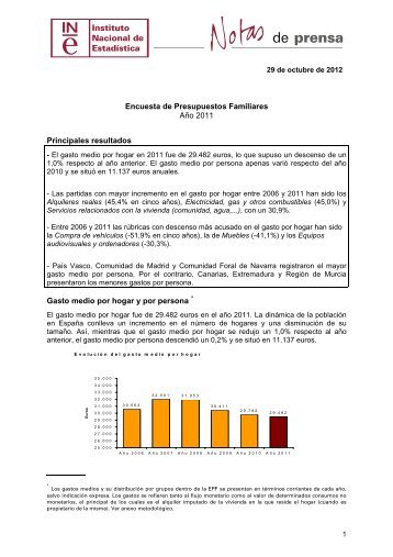 Encuesta de Presupuestos Familiares (EPF) - Instituto Nacional de ...