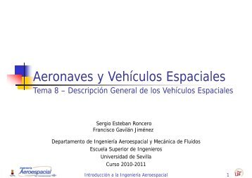 Aeronaves y Vehículos Espaciales - Departamento de Ingeniería ...