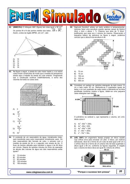 2º Simulado ENEM - Linguagens, Códigos e suas Tecnologias