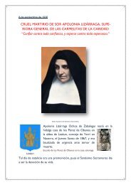 Beata sor Apolonia Lizarraga, Superiora General ... - Hispania Martyr