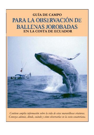 Guía de campo para la observación de ballenas jorobadas