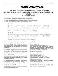NOTA CIENTIFICA - Centro de Investigaciones Marinas ...