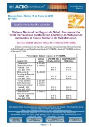 Liquidación de Sueldos y Jornales Sistema Nacional del ... - Actio