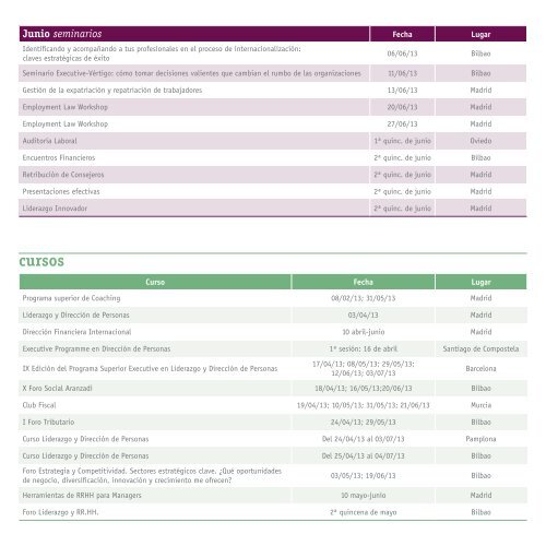 calendario completo de jornadas, seminarios y cursos - APD