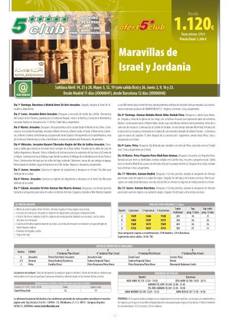 seleccion ofertas jordania-israel - 5 Estrellas Club