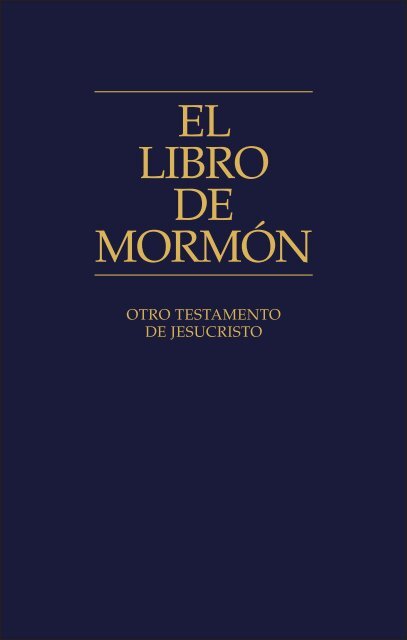 el libro de mormón - The Church of Jesus Christ of Latter-day Saints