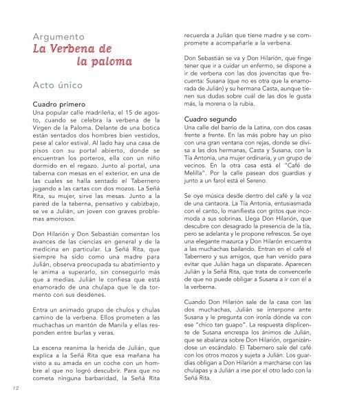 Persona a cargo del juego deportivo Inmunidad Labor Descargar libreto (PDF) - Zarzuela Oviedo