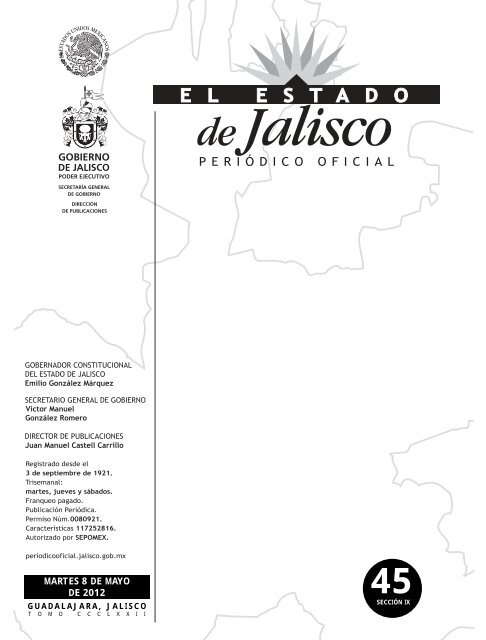 2daFORROS 2008 - Sitio Web Restringido - Gobierno de Jalisco ...