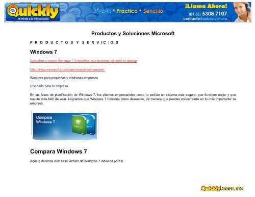 Productos y Servicios Microsoft - Quickly.com.mx