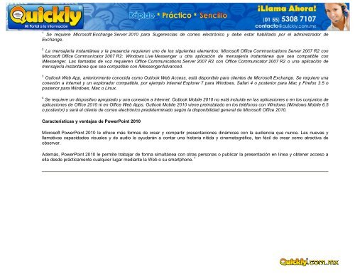 Productos y Servicios Microsoft - Quickly.com.mx