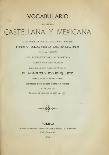 Vocabulario de Molina