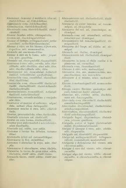 Vocabulario de Molina