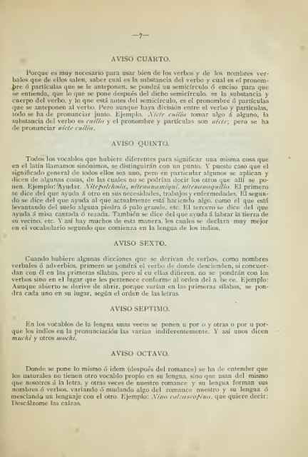 Vocabulario de Molina