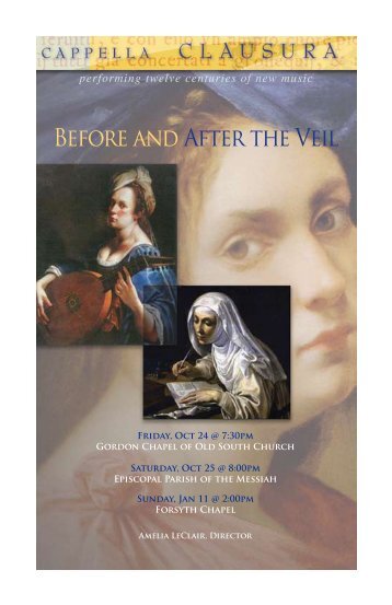 Before and After the Veil - Cappella Clausura