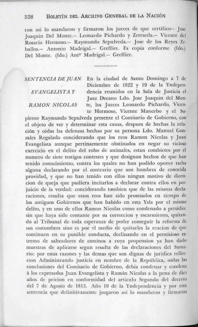 Sentencias penales de la epoca Haitiana, de 1822-1831 - BAGN