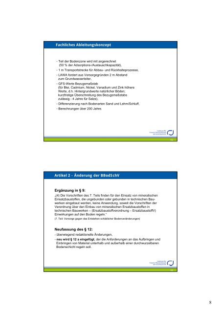 Ersatzbaustoffverordnung und Fortschreibung § 12 BBodSchV - SAM