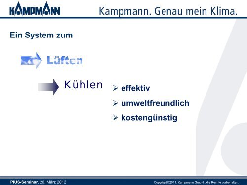 Adiabate Kühlung in der praktischen Anwendung, Ingo Lübken