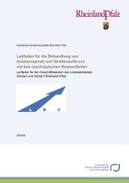 Leitfaden für die Behandlung von Ausbauasphalt - in Rheinland-Pfalz