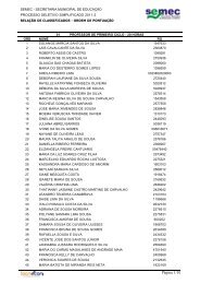 01 - PROFESSOR DE PRIMEIRO CICLO - 20 HORAS - Prefeitura ...