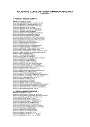 relação de alunos efetivamente matriculados 2008.1 - Asces