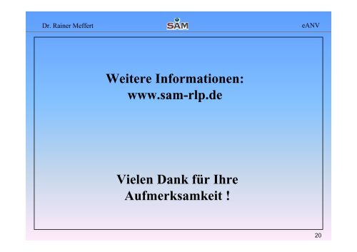 Das elektronische Abfallnachweisverfahren (eANV) - SAM