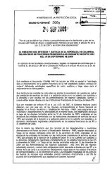 Decreto 3668 de 2009