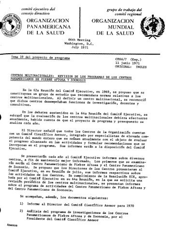 1 - PAHO/WHO