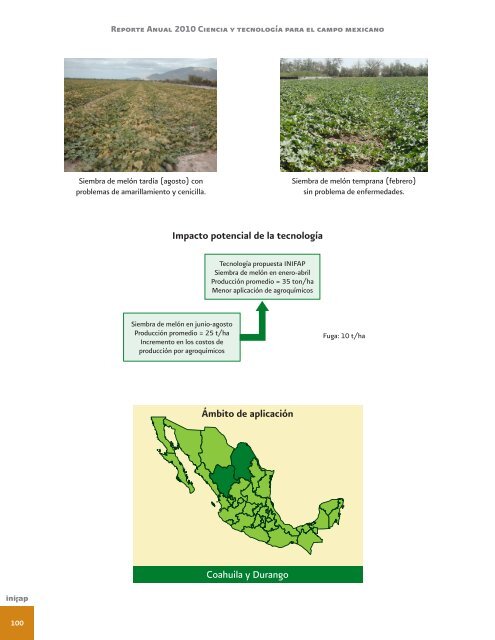 Reporte Anual 2010 - Instituto Nacional de Investigaciones ...