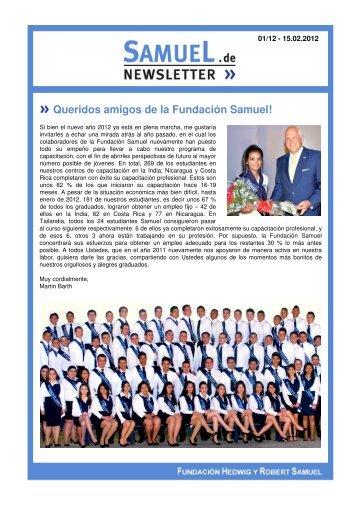 Newsletter 1-2012_spanisch - Samuel