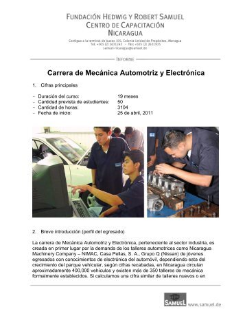 Carrera de Mecánica Automotriz y Electrónica - Samuel