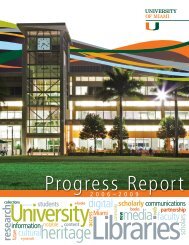 Progress Report - University of Miami Libraries