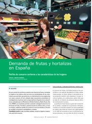 Demanda de frutas y hortalizas en España - Mercasa