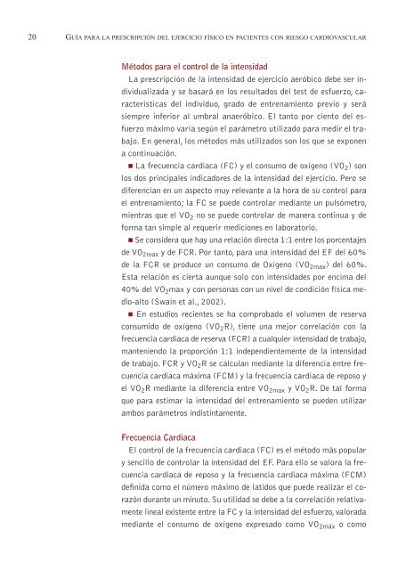 guía para la prescripción de ejercicio físico en ... - Acta Sanitaria