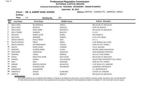 Visual FoxPro - Exam Results