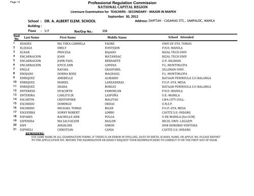 Visual FoxPro - Exam Results