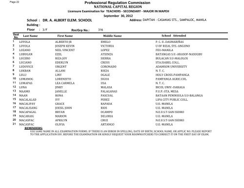 Visual FoxPro - Exam Results