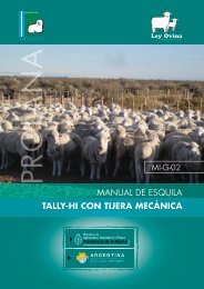 Manual de esquila Tally-Hi con tijera mecánica